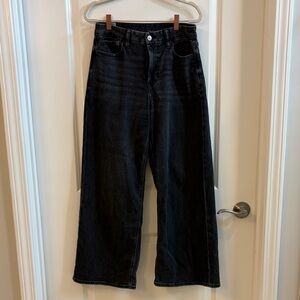 American Eagle curvy super high rise baggy wide leg jeans